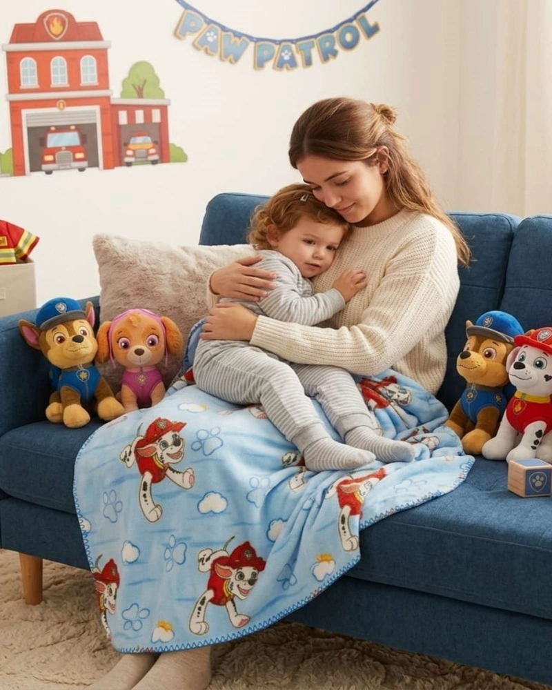 MANTA PARA NIÑOS CONFORTABLE CORAL DE 127X152CM DE PAW PATROL - 4