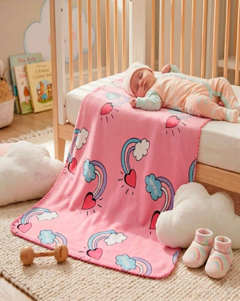 MANTA PARA NIÑOS CONFORTABLE CORAL DE 127X152CM DE MINNEY - 1
