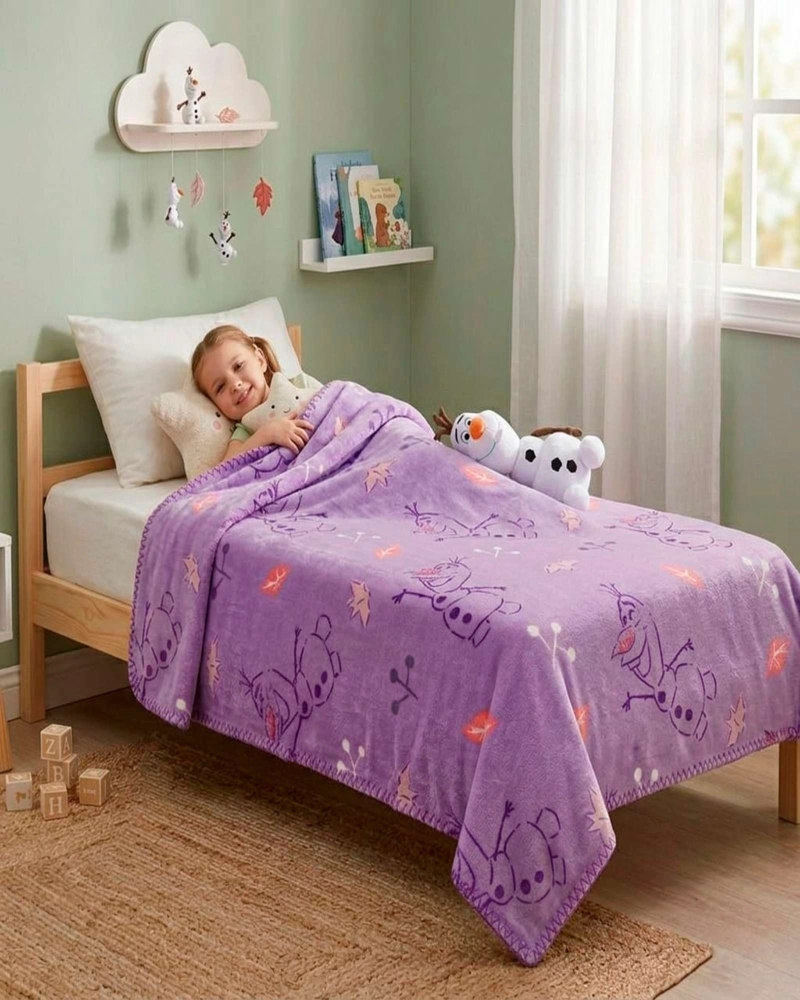 MANTA PARA NIÑOS CONFORTABLE CORAL DE 127X152CM DE OLAF - 2