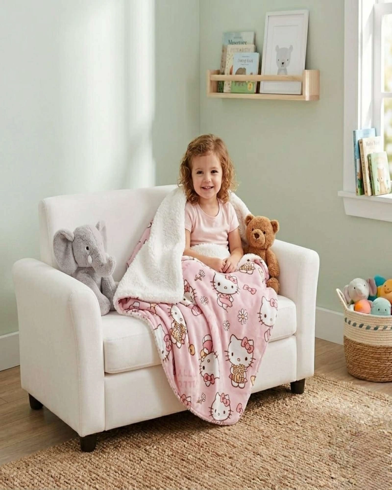 MANTA TE RMICA POLAR CON REVERSO SHERPA ESTAMPADA 127X152 CM - 2