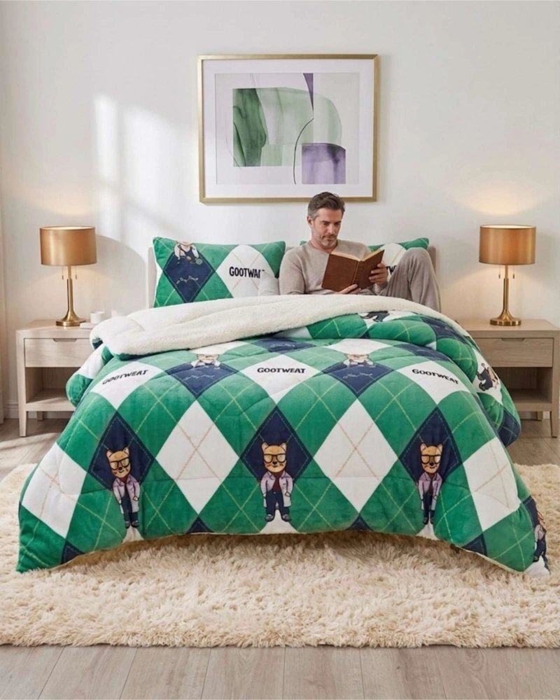 CUBRECAMAS SHERPA 2 PLAZAS PLUSH ULTRA SUAVE DE LUJO - 3