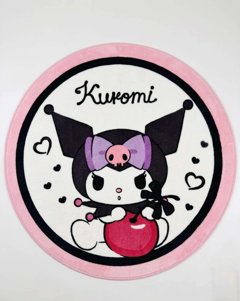 ALFOMBRA DE JUEGO PARA NIÑOS CIRCULAR SUAVE 80CM DE KUROMI - 6