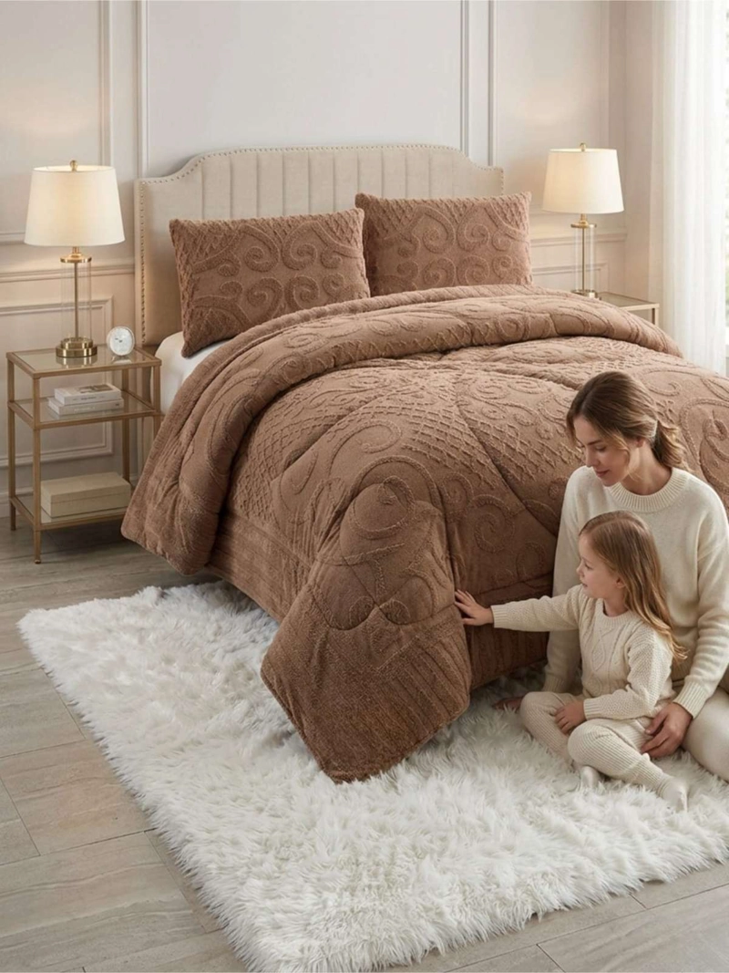 CUBRECAMA TERMICO DE INVIERNO JACQUARD  2 PLAZAS - 4