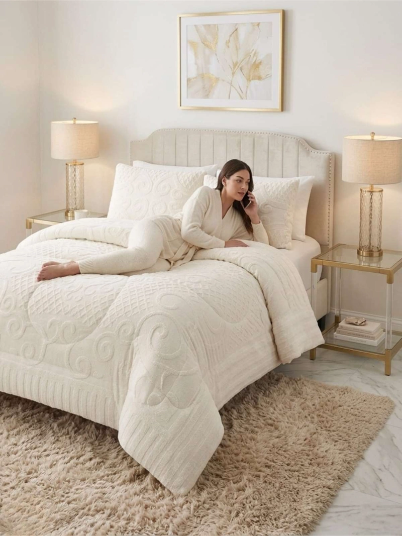 CUBRECAMA TERMICO DE INVIERNO JACQUARD  2 PLAZAS - 2