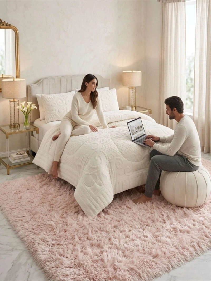 CUBRECAMA TERMICO DE INVIERNO JACQUARD  2 PLAZAS - 4