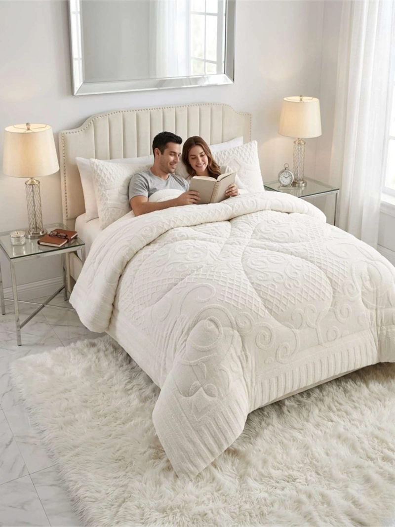 CUBRECAMA TERMICO DE INVIERNO JACQUARD  2 PLAZAS - 5