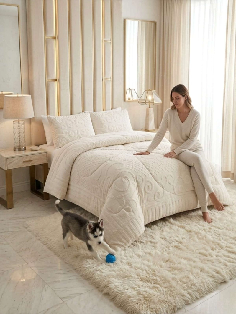 CUBRECAMA TERMICO DE INVIERNO JACQUARD  2 PLAZAS - 7