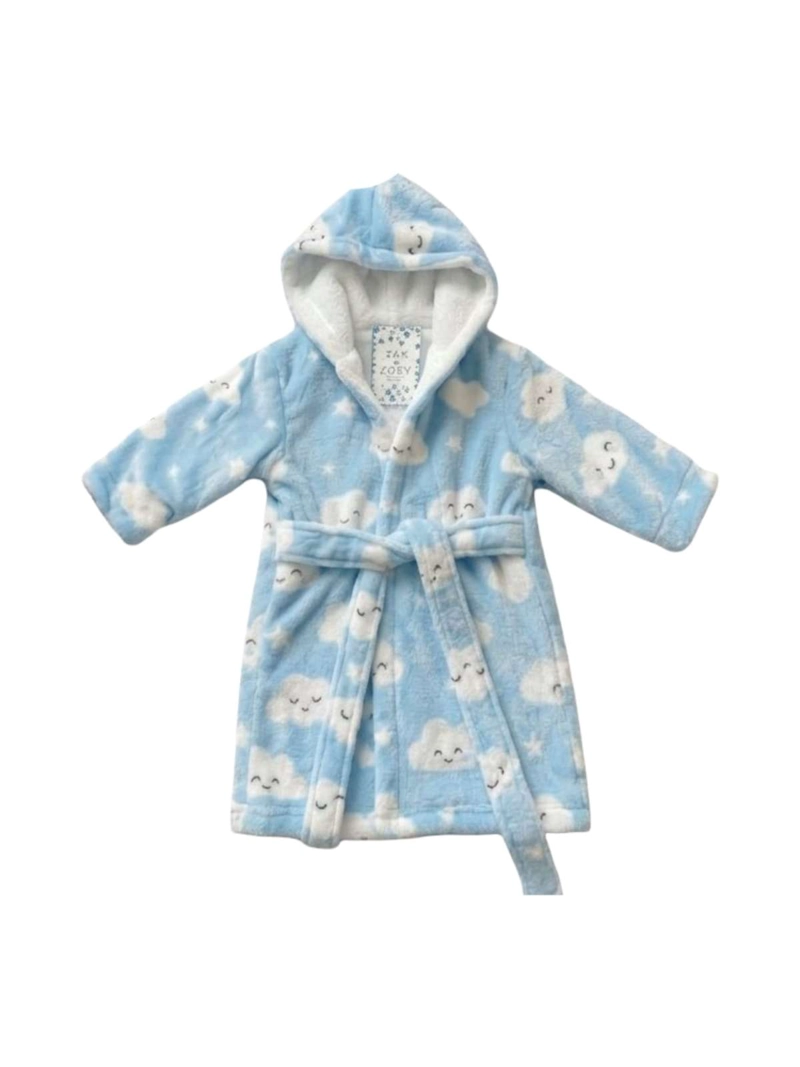 BATA DE BAÑO BEBE  CON CAPUCHA 0-6 MESES POLAR - 3