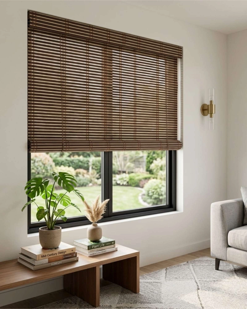 PACK 2 CORTINAS 180X180CM ROLLER DE BAMBU DE ALTA CALIDAD - 1