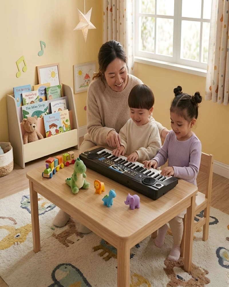 TECLADO MUSICAL INFANTIL PIANO EDUCATIVO 44 TECLAS - 3