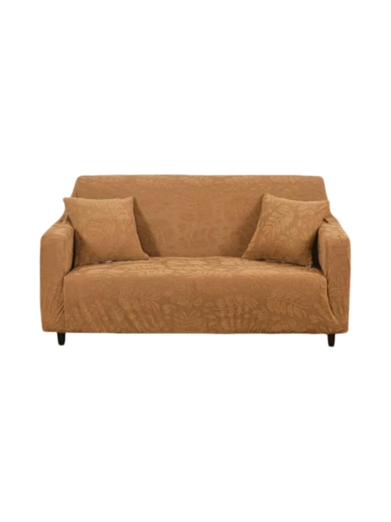 FUNDA TEXTURIZADA ELEGANTE PARA SOFA JACQUARD  3  CUERPO - 3