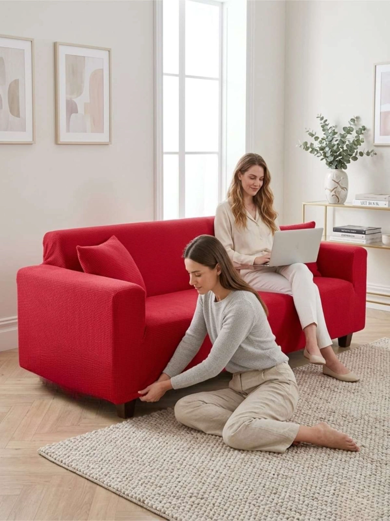 FUNDA CUADRILLE  PARA SOFA RENUEVA TU LIVING  (3 CUERPO) - 1