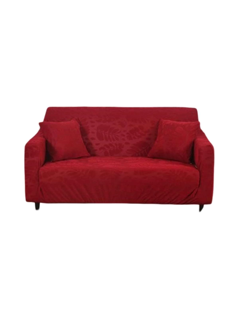FUNDA TEXTURIZADA ELEGANTE PARA SOFA JACQUARD  2  CUERPO - 3