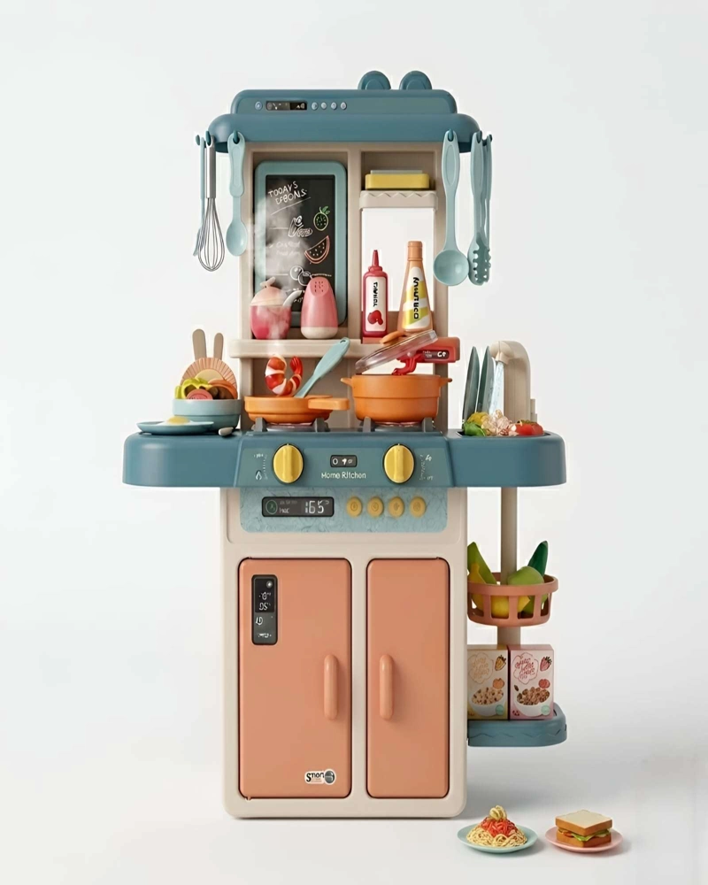 COCINA DE JUGUETE INFANTIL 63CM CON SONIDO, AGUA Y 55 ACCESORIOS - 6
