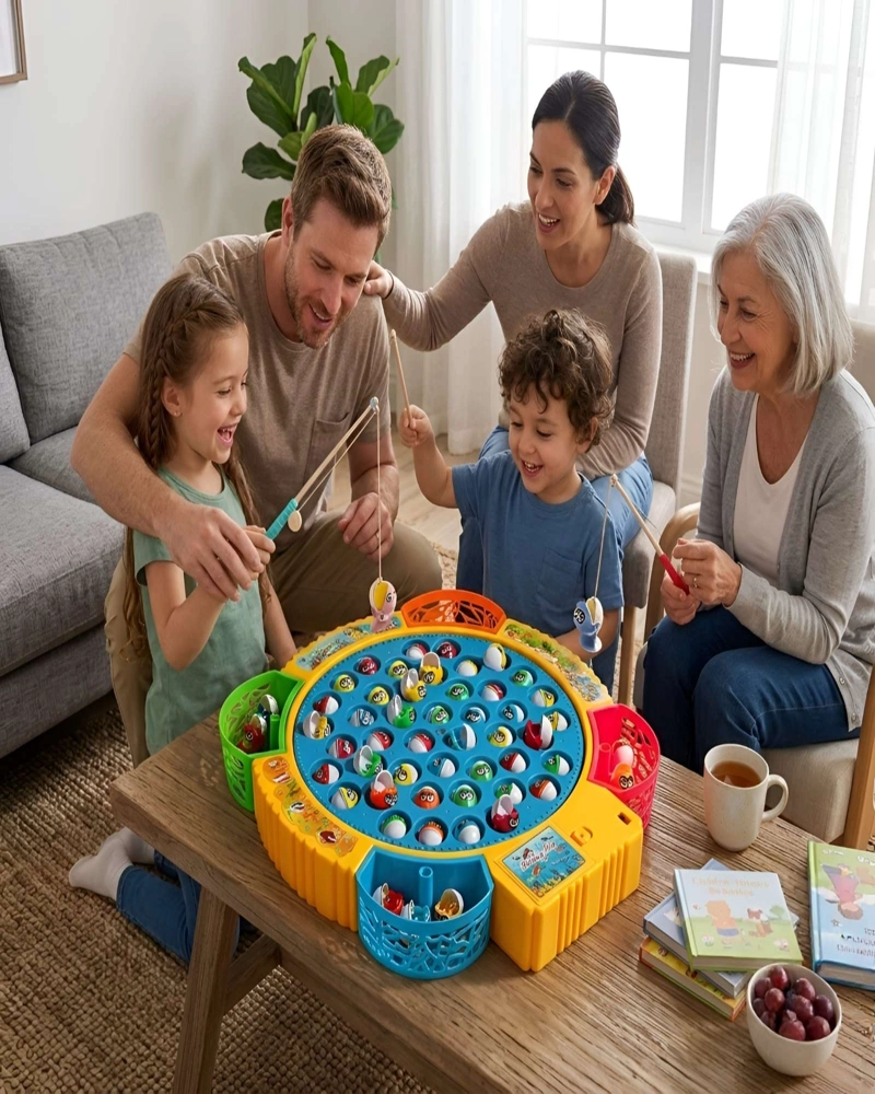 JUEGO DE PESCAR MONTESSORI MUSICAL FISHING FUN MOTRICIDAD FINA - 3