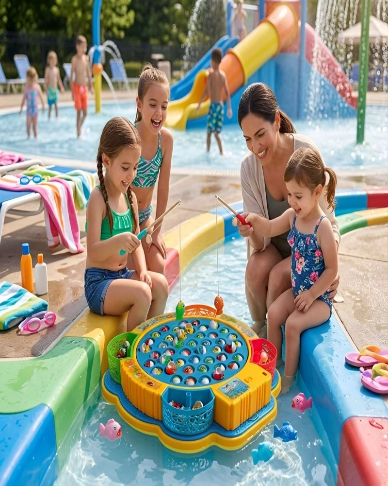 JUEGO DE PESCAR MONTESSORI MUSICAL FISHING FUN MOTRICIDAD FINA - 5