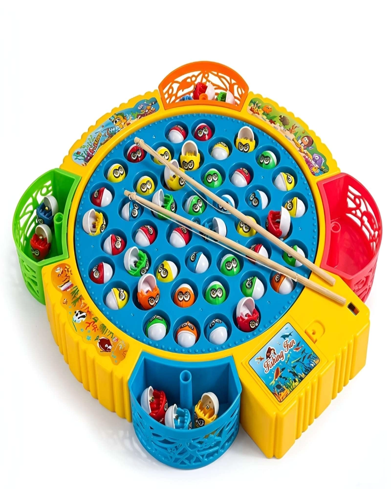 JUEGO DE PESCAR MONTESSORI MUSICAL FISHING FUN MOTRICIDAD FINA - 6