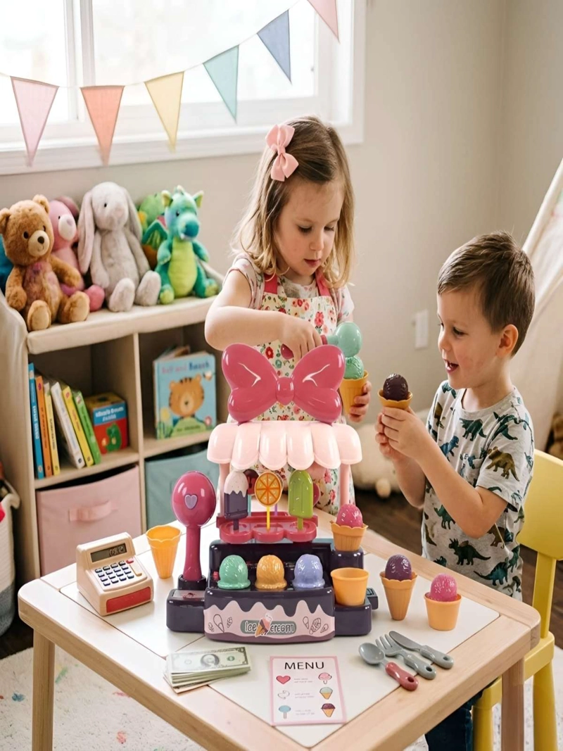 JUGUETE DIDACTICO MINI HELADERIA INFANTIL CON ACCESORIOS 20 PZS - 1