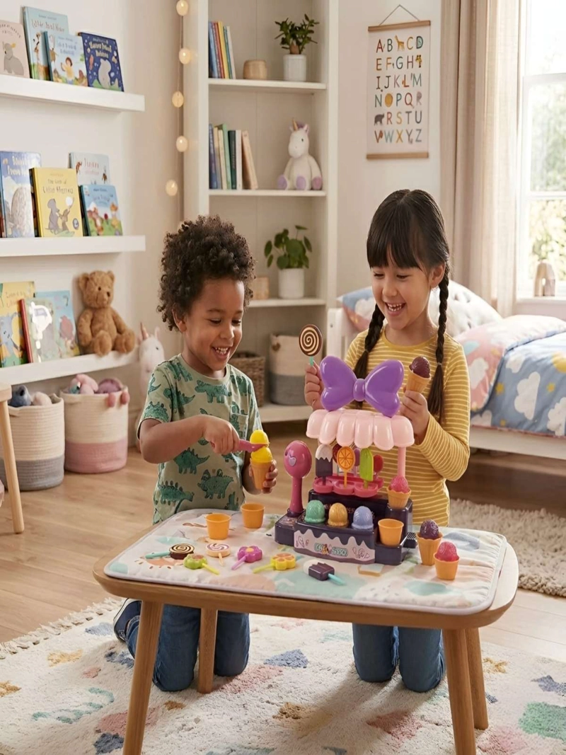 JUGUETE DIDACTICO MINI HELADERIA INFANTIL CON ACCESORIOS 20 PZS - 4