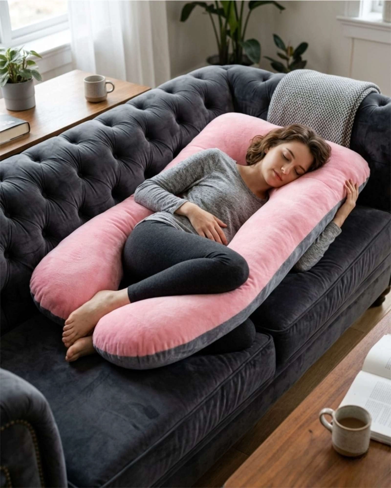 ALMOHADA DE EMBARAZO Y COJIN DE LACTANCIA MATERNA - SOPORTE CORPORAL - 2