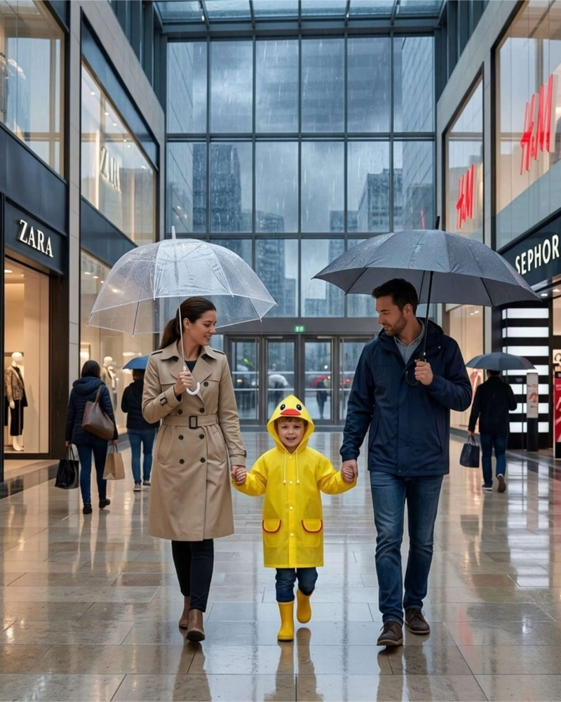 CAPA IMPERMEABLE DE LLUVIA INFANTIL PARA NIÑOS 01 - 3