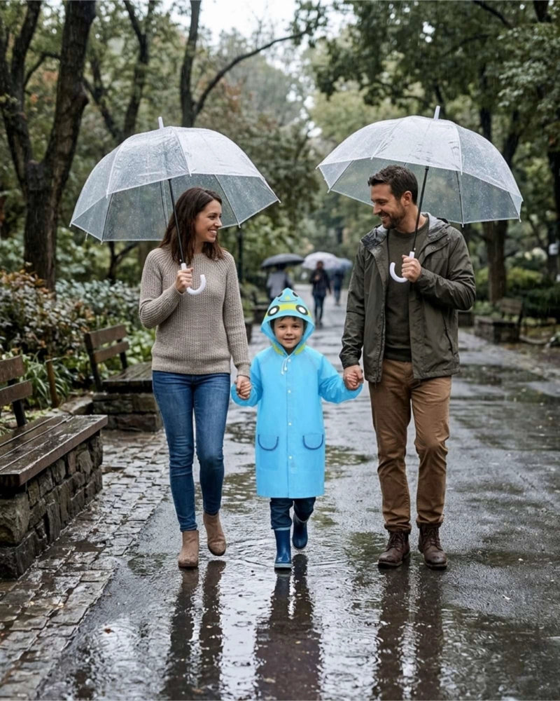 CAPA IMPERMEABLE DE LLUVIA INFANTIL PARA NIÑOS 04 - 1
