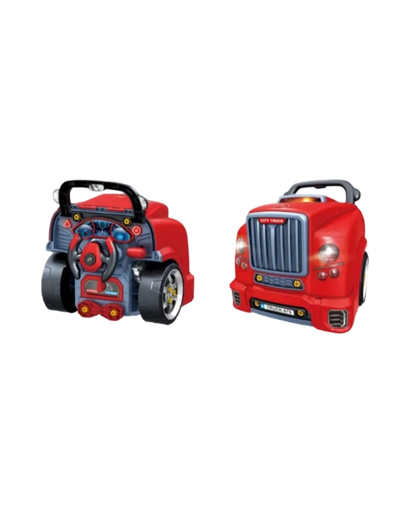 CAMION DE CONSTRUCCION DESARMABLE DE JUGUETE CON VOLANTE INTERACTIVO - 6