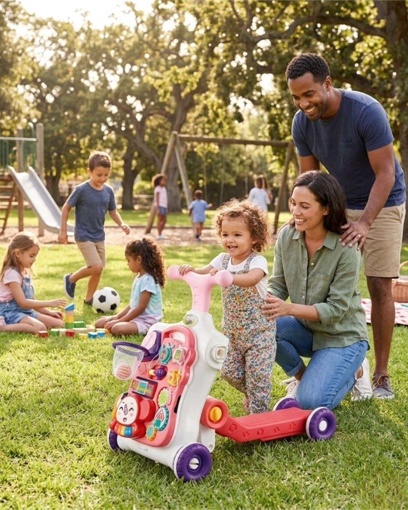 ANDADOR MULTIFUNCIONAL Y CENTRO DE ACTIVIDADES 5 EN 1 PARA BEBES - 1