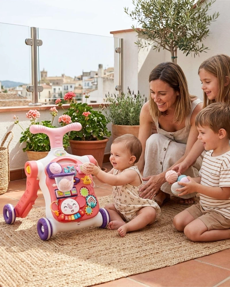 ANDADOR MULTIFUNCIONAL Y CENTRO DE ACTIVIDADES 5 EN 1 PARA BEBES - 3