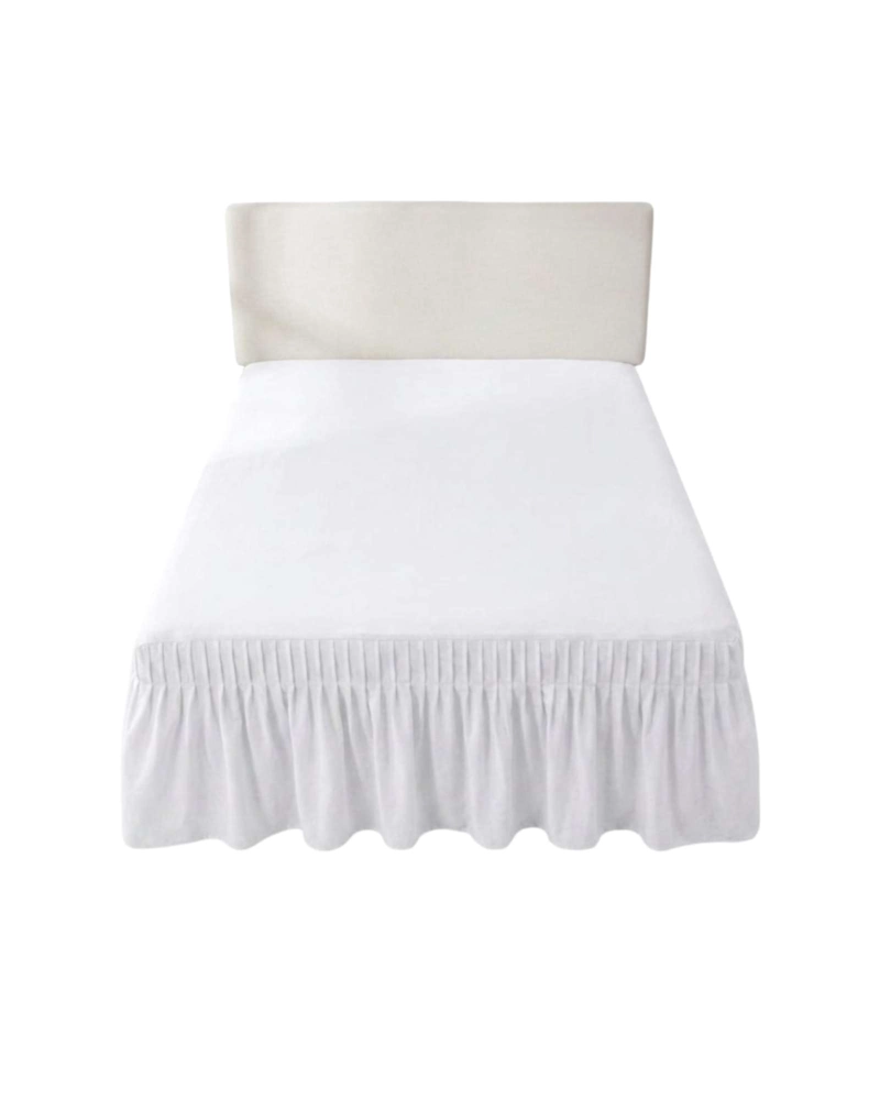 FALDON PARA CAMA KING CUBRE BASE PREMIUM CON PLIEGUES - 6