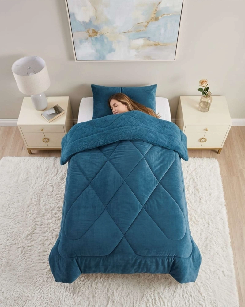 PLUMON TE RMICO PLUSH Y CHIPORRO 2 PLAZAS CUBRECAMA INVIERNO - 2