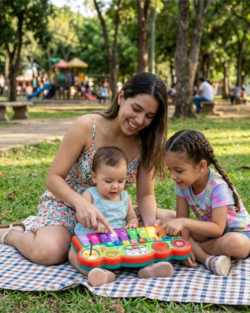 SET BANDA MUSICAL JUGUETE INFANTIL CON PIANO DIDACTICO - 3