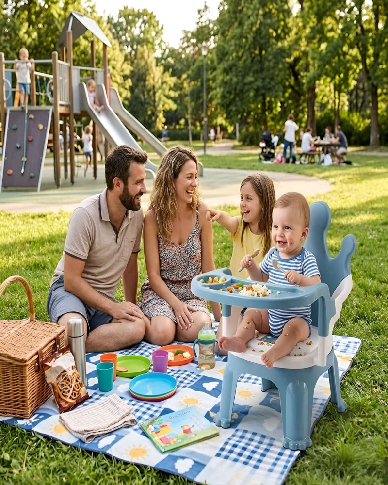 SILLA DE COMER PORTATIL PARA BEBE S Y CENTRO DE ACTIVIDADES - 3