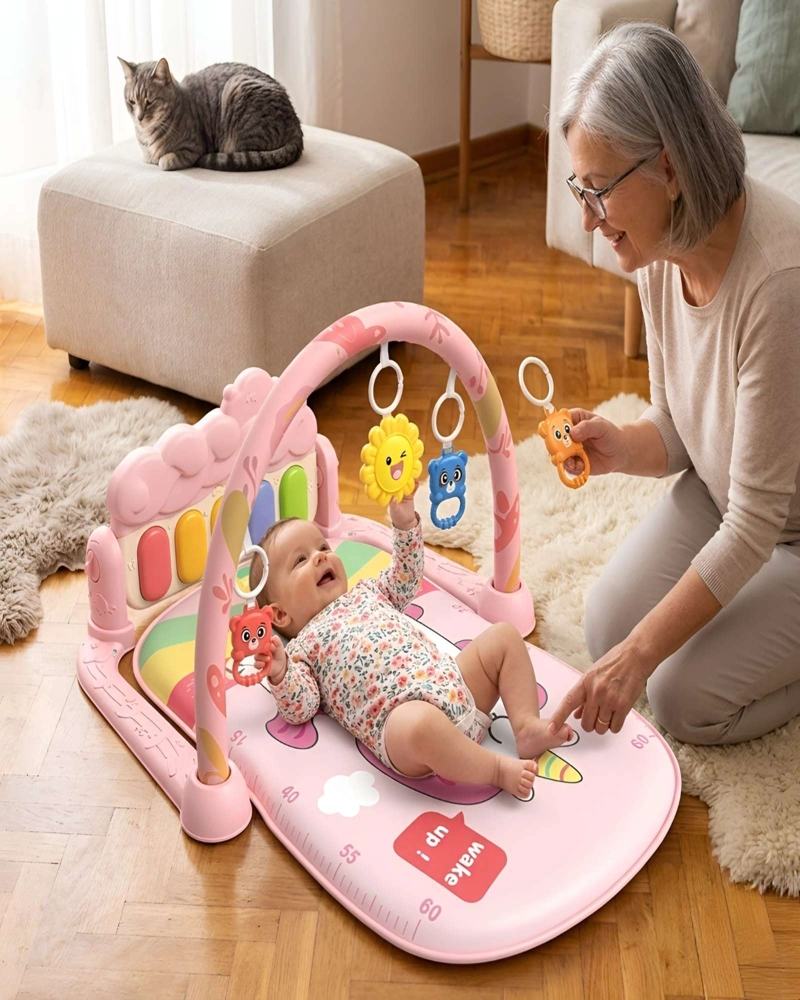 GIMNASIO MUSICAL PARA BEBE  CON PIANO Y ACTIVIDADES - ESTIMULACION TEMPRANA - 5