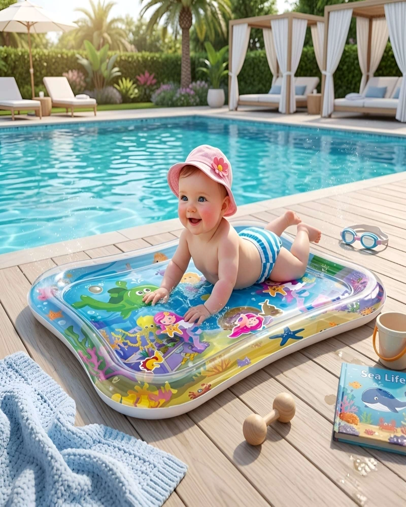 ALFOMBRA DE AGUA PARA BEBE TAPETE ESTIMULACION SENSORIAL - 2