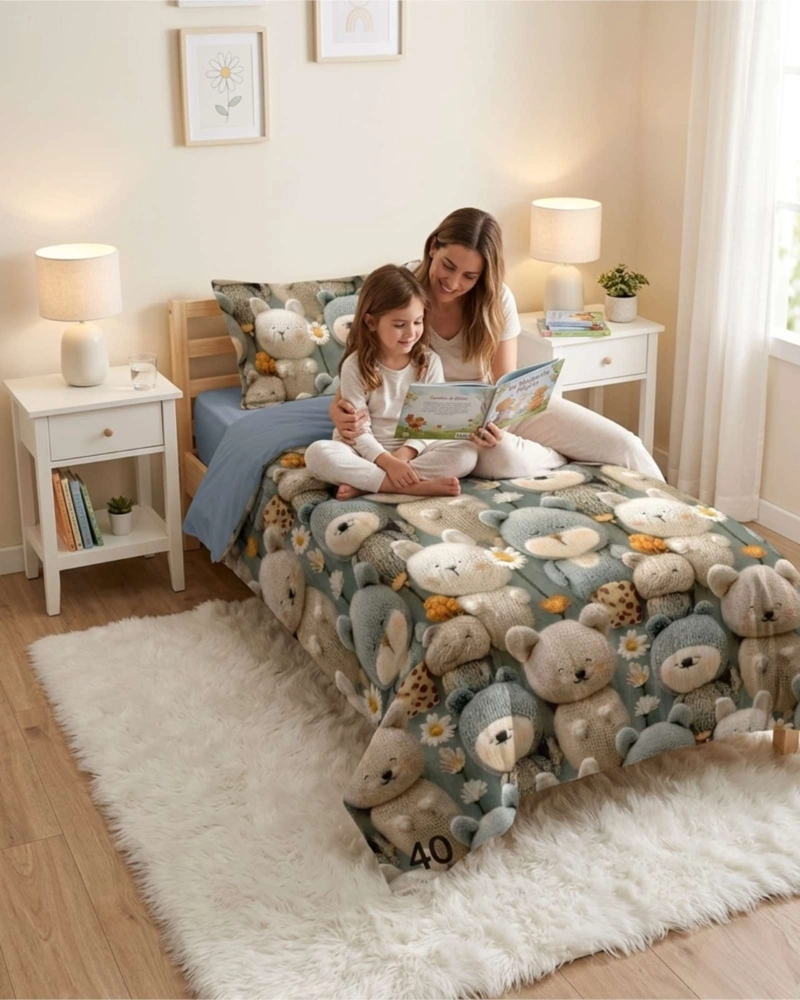 QUILT DE VERANO 5D CUBRECAMA LIGERO TRANSPIRABLE PLAZA Y MEDIA - 1