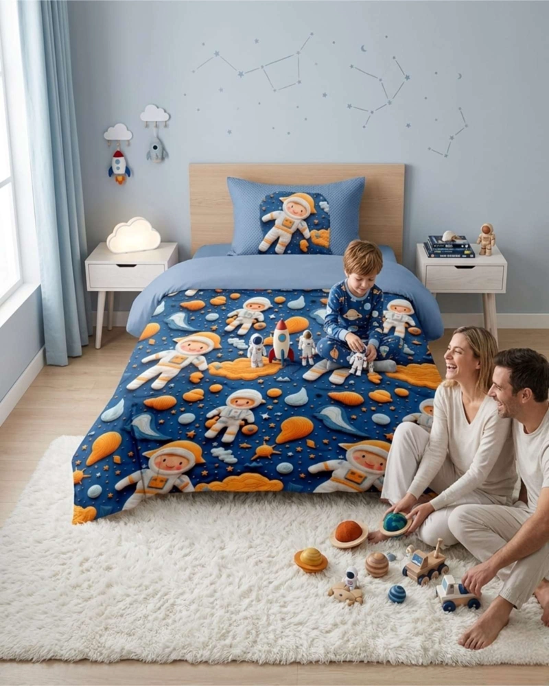 QUILT DE VERANO 5D CUBRECAMA LIGERO TRANSPIRABLE PLAZA Y MEDIA - 2