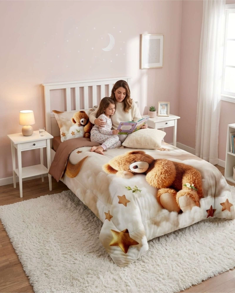 QUILT DE VERANO 5D CUBRECAMA LIGERO TRANSPIRABLE PLAZA Y MEDIA - 1