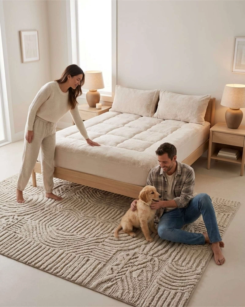 CUBRE COLCHON PREMIUM PLUSH ACOLCHADO KING - 3