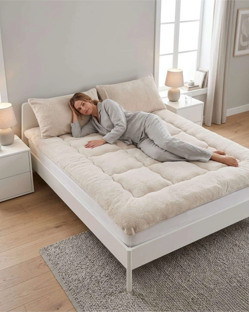 CUBRE COLCHON PREMIUM PLUSH ACOLCHADO KING - 5