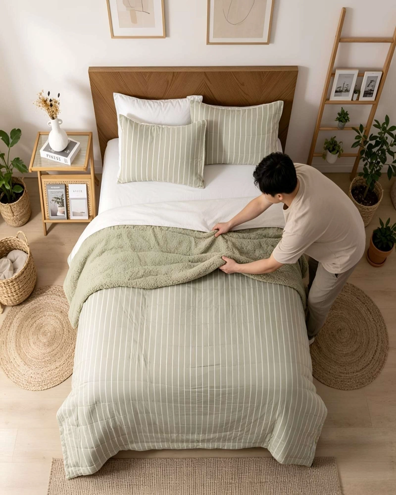QUILT PALMA CATIONIC KING CON REVERSO DE CHIPORRO SUAVE - 4