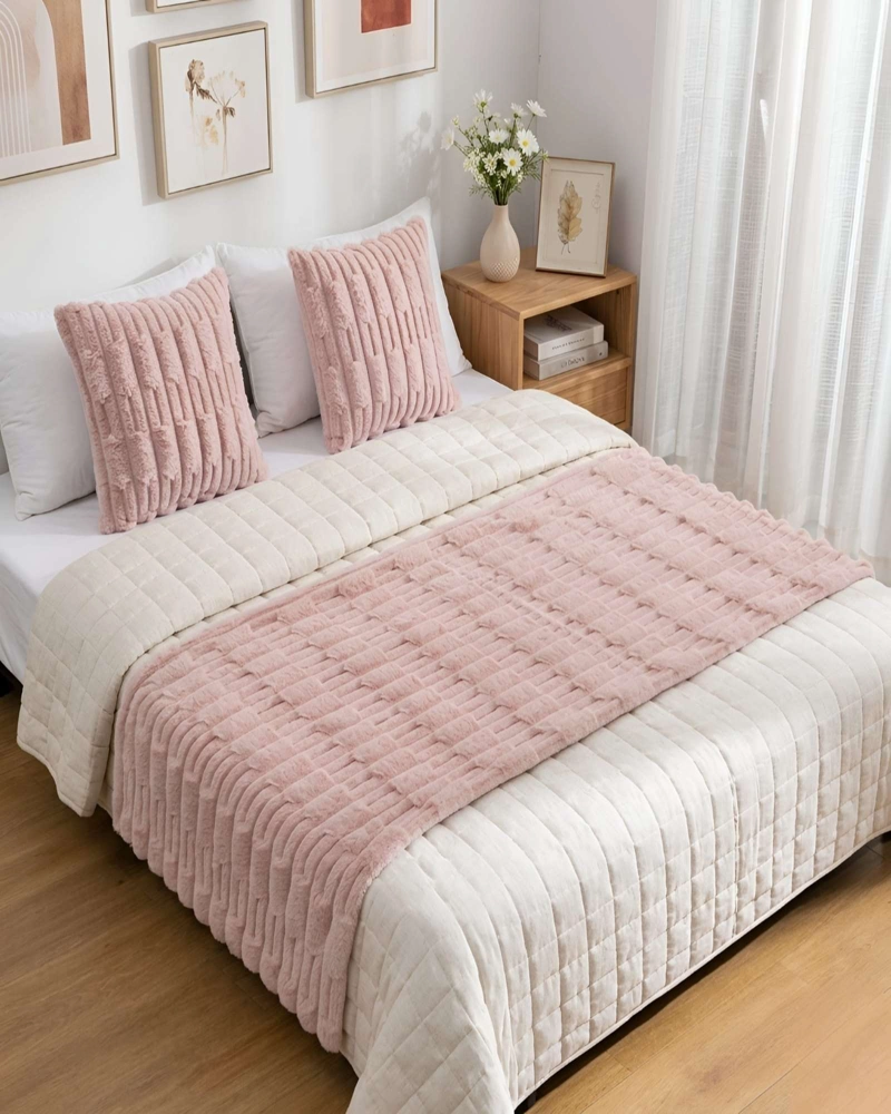 PIECERA DECORATIVA DISEÑO BAMBU TEXTURIZADO - 1