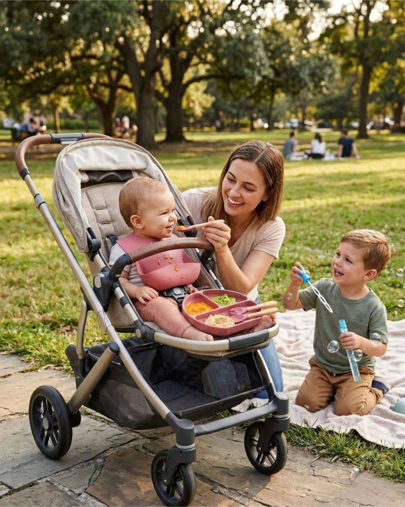 SET DE VAJILLA DE SILICONA PARA BEBE  6 PIEZAS SIN BPA - 4