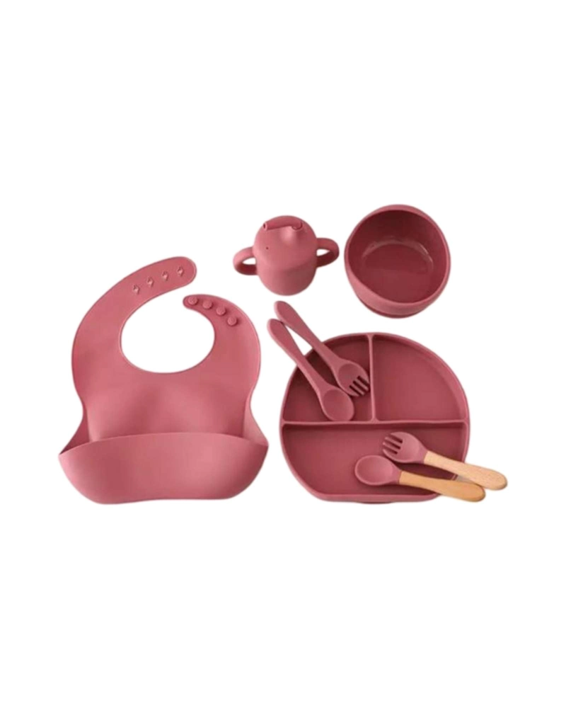 SET DE VAJILLA DE SILICONA PARA BEBE  6 PIEZAS SIN BPA - 6