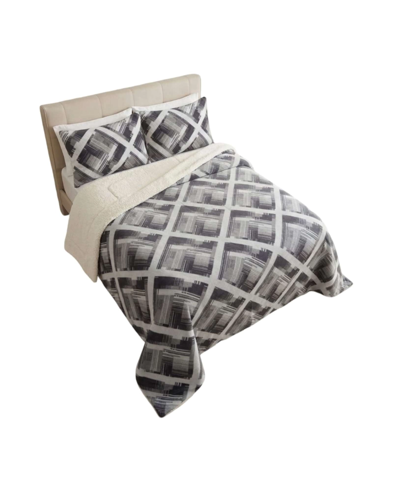 JUEGO DE CUBRECAMA SHERPA CALIDEZ SUPERIOR CON SABANAS 2 PLAZAS - 6