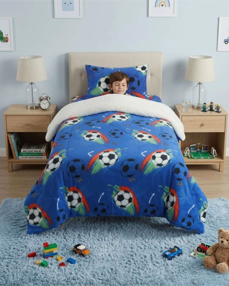 JUEGO DE CUBRECAMA SHERPA CALIDEZ SUPERIOR CON SABANAS PLAZA Y MEDIA - 2