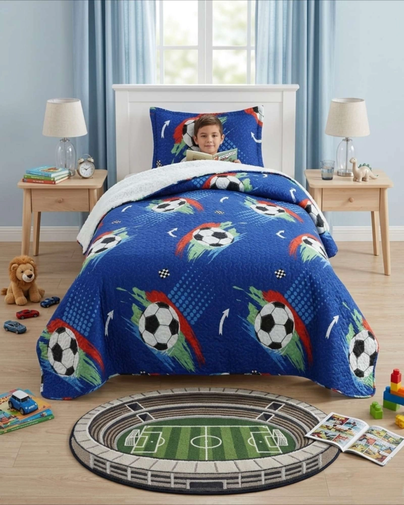 JUEGO DE CUBRECAMA SHERPA CALIDEZ SUPERIOR CON SABANAS PLAZA Y MEDIA - 2
