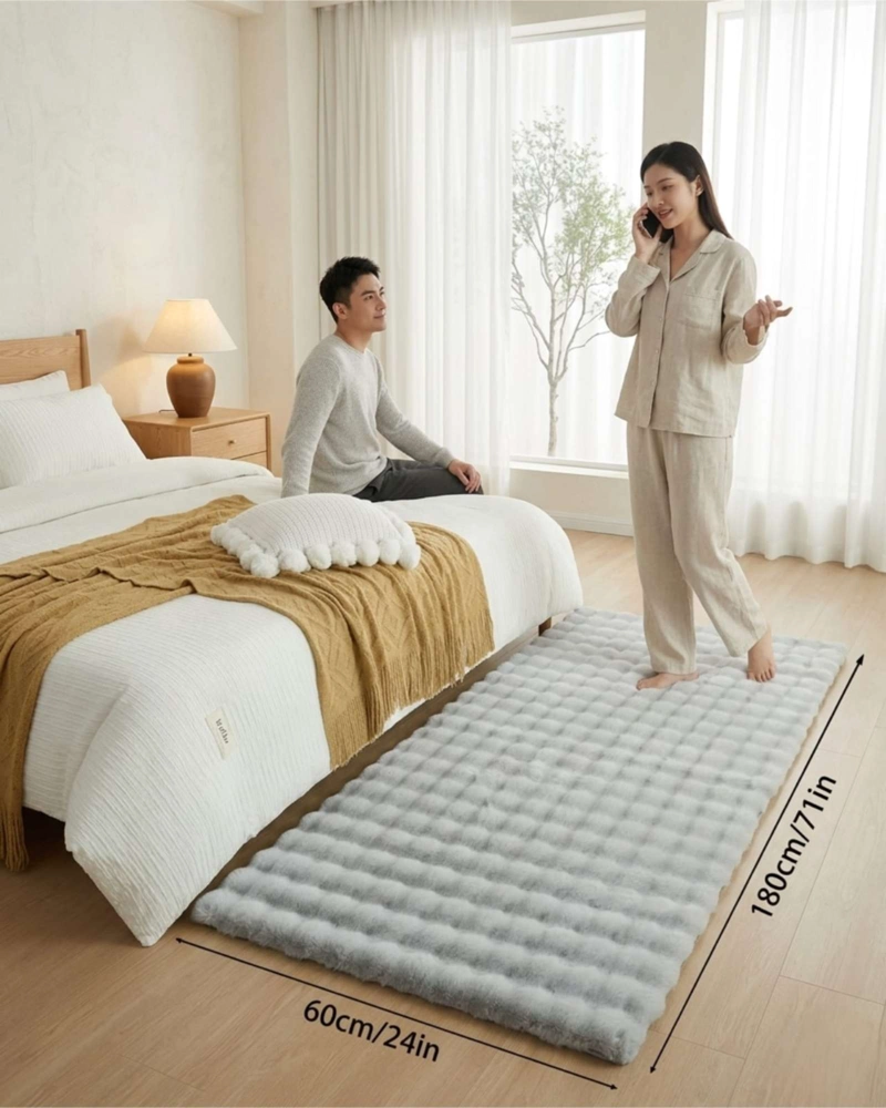 ALFOMBRA BAJADA DE CAMA PIEL SINTE TICA SOFT 03 - 4