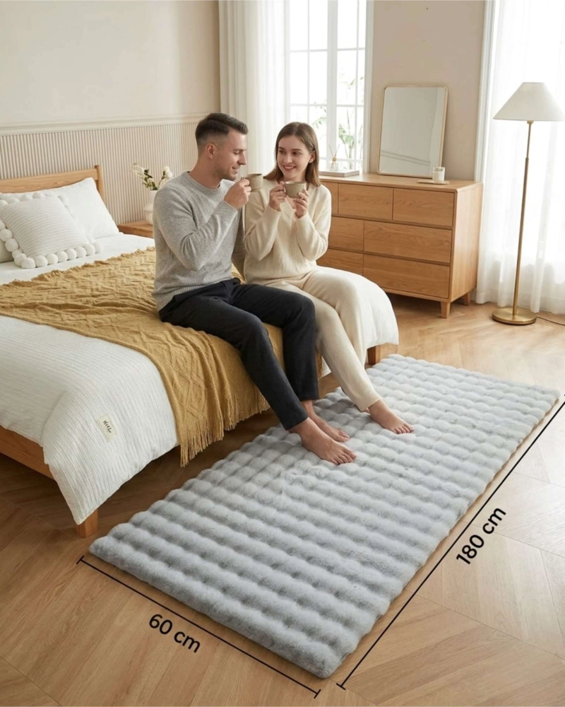 ALFOMBRA BAJADA DE CAMA PIEL SINTE TICA SOFT 03 - 5