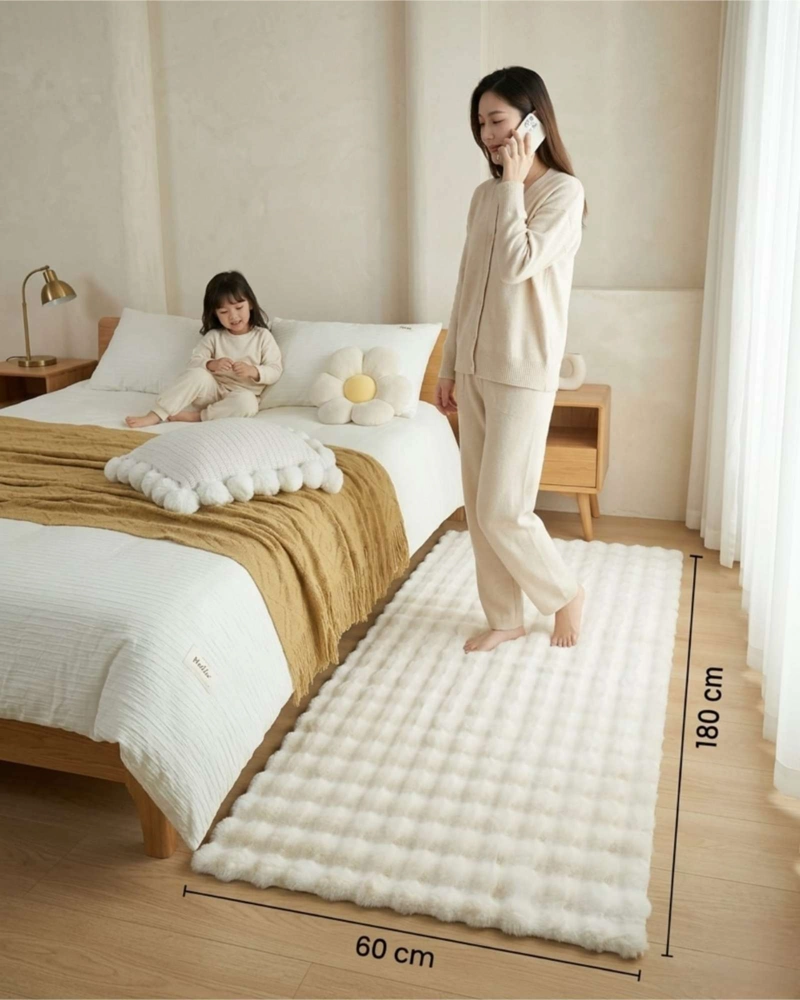 ALFOMBRA BAJADA DE CAMA PIEL SINTE TICA SOFT 02 - 2